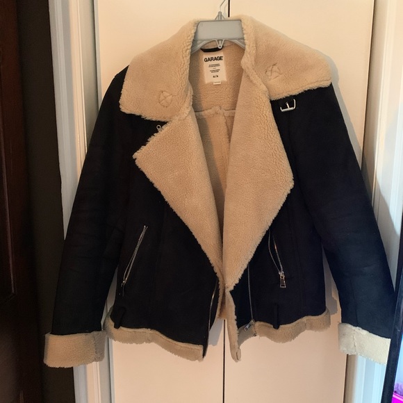 Garage Jackets & Blazers - Garage Sherpa Biker Jacket